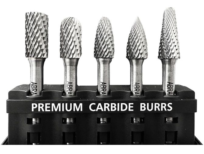 Abraboro D 12 mm keményfém turbómaró készlet, 5 db, műanyag dobozban, kereszt fogazással termék fő termékképe