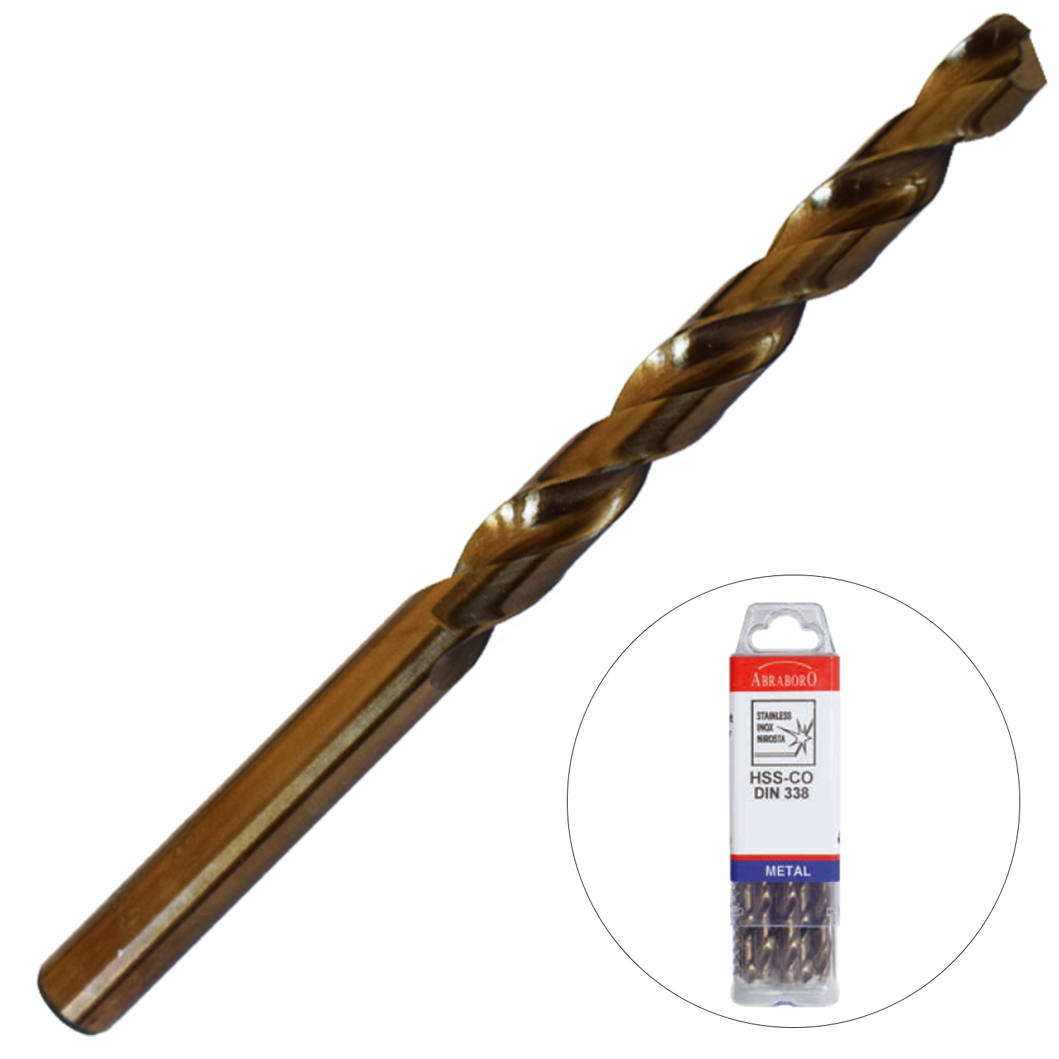 Abraboro 2.4 x 57 / 30 mm HSS-Co fémcsigafúró X-Pack, 10 db/csomag termék fő termékképe