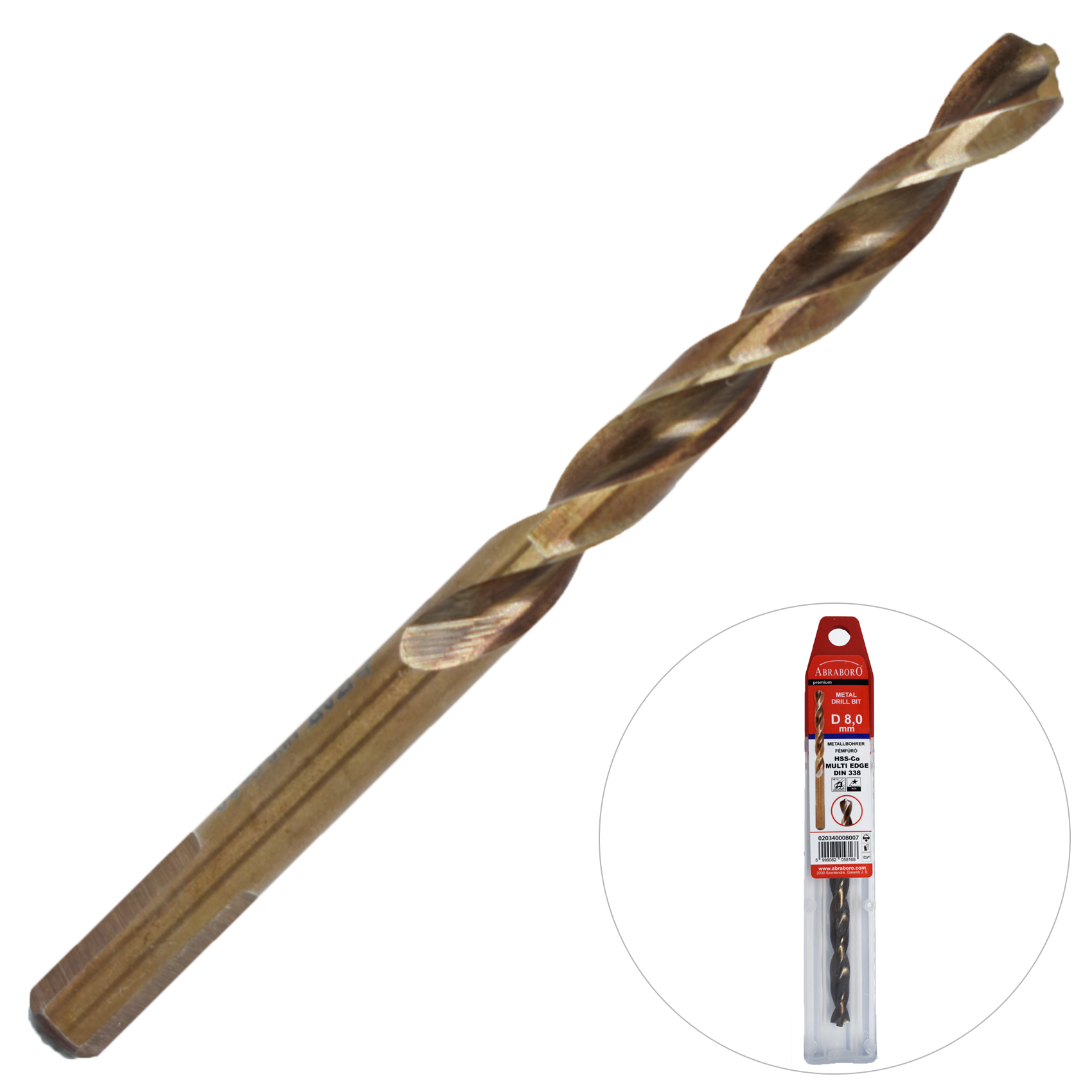 Abraboro 8,5 x 117 / 75 HSS-Co MULTI-EDGE fémfúró termék fő termékképe