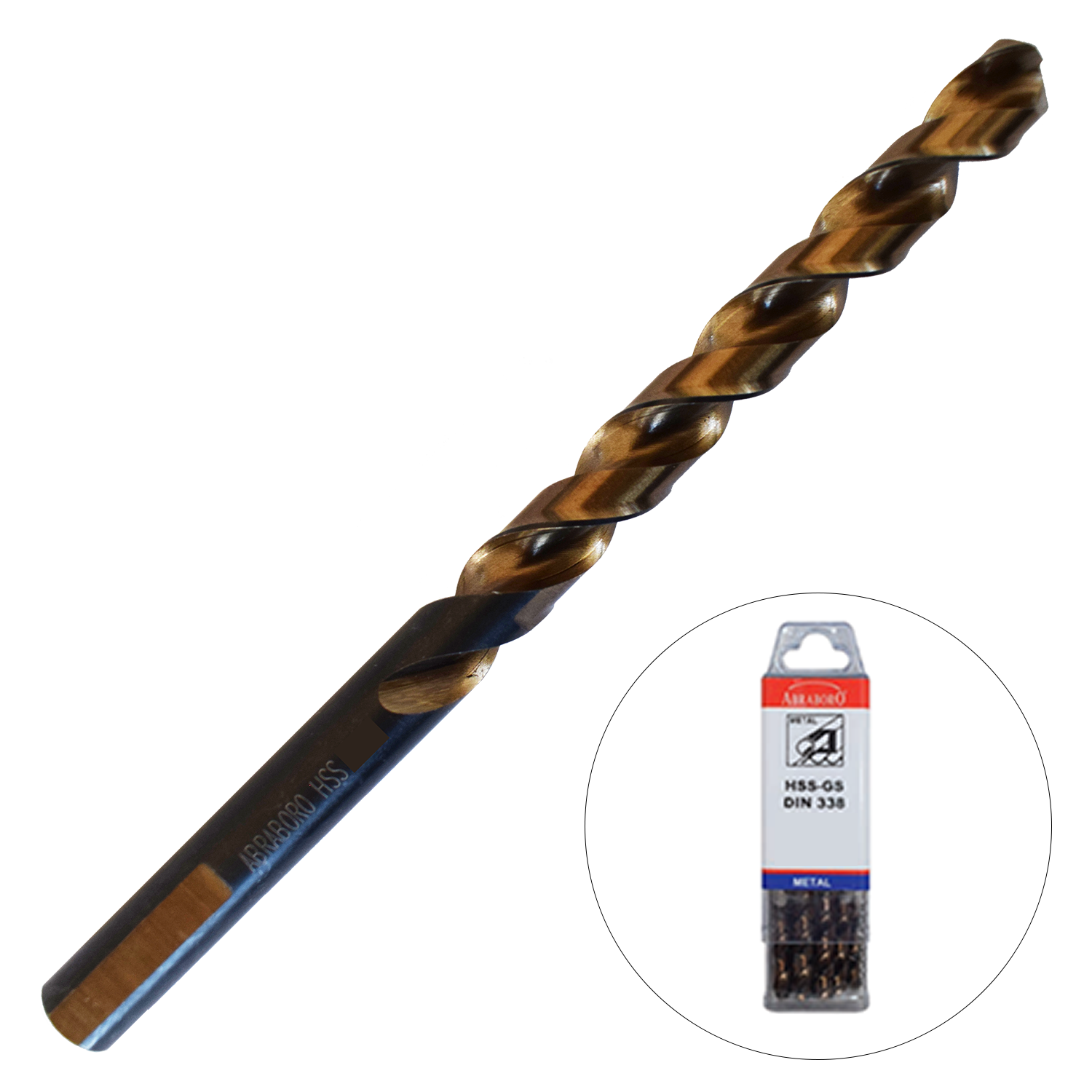 Abraboro 8 x 117 / 75 mm MULTISPEED HSS-GS fémfúró háromszög szárral X-Pack, 10 db/csomag termék fő termékképe