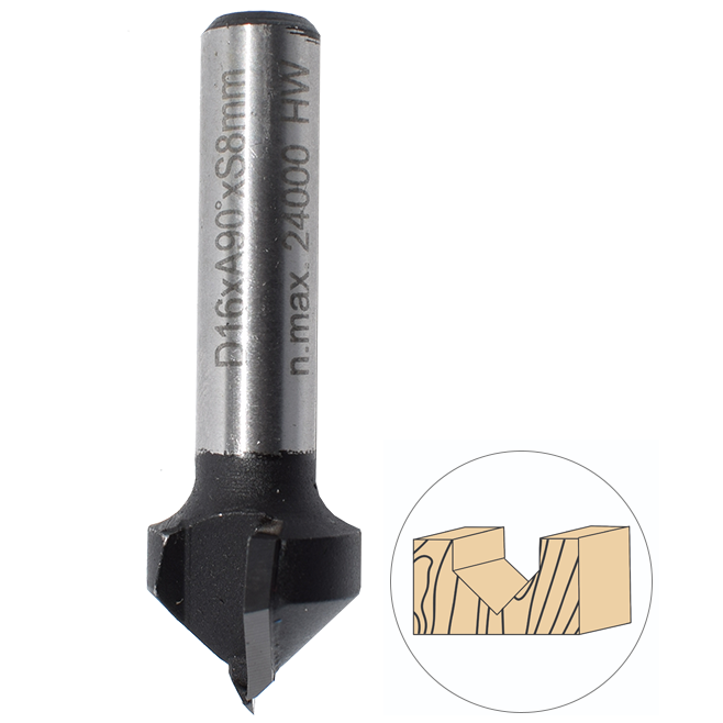 Abraboro 16 x 48 / 12.7 mm | 90° V-horonymaró termék fő termékképe