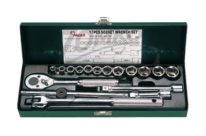 Hans 3/8˝ dugókulcs készlet 17r. 7-19 mm termék fő termékképe