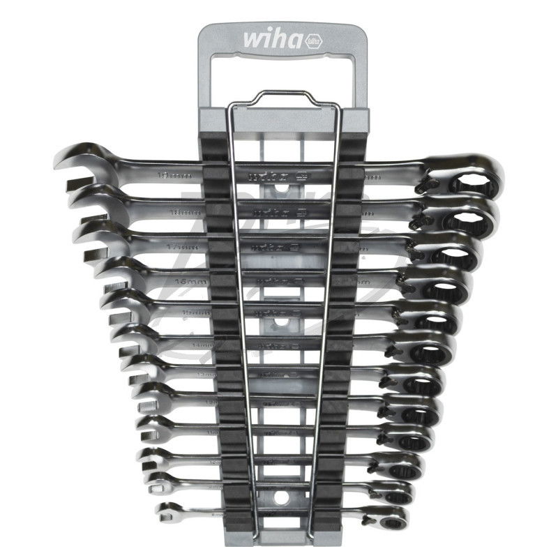 WIHA racsnis csillag-villás kulcs, irányváltós készlet 12r. 8-19mm termék fő termékképe