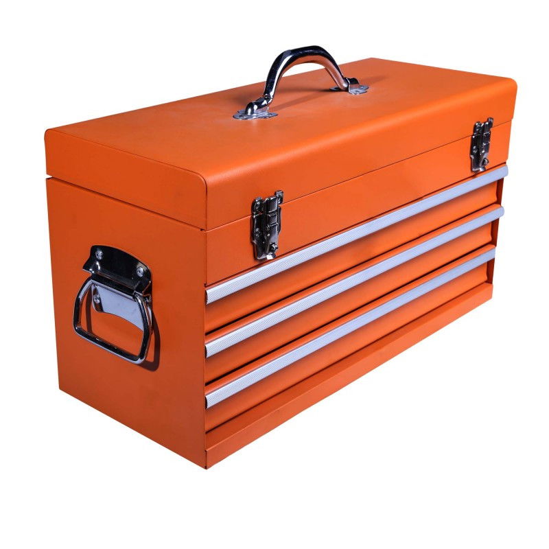 Szerszámosláda fém 3 fiókos 532x221x286 termék fő termékképe