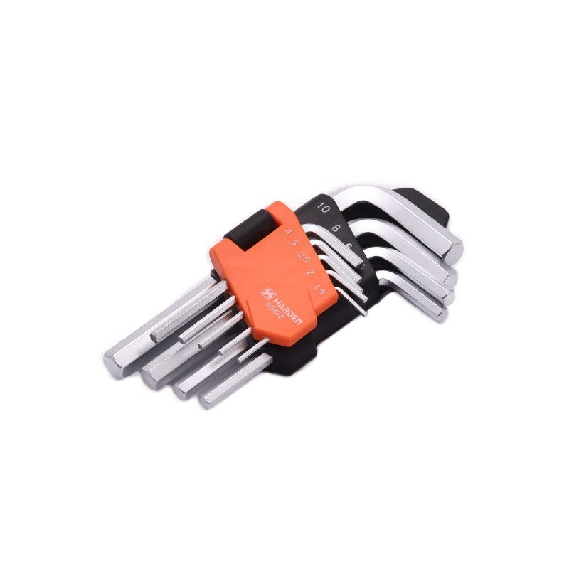 Imbuszkulcs készlet, 9 részes, 1,5-10 mm, rövid termék fő termékképe