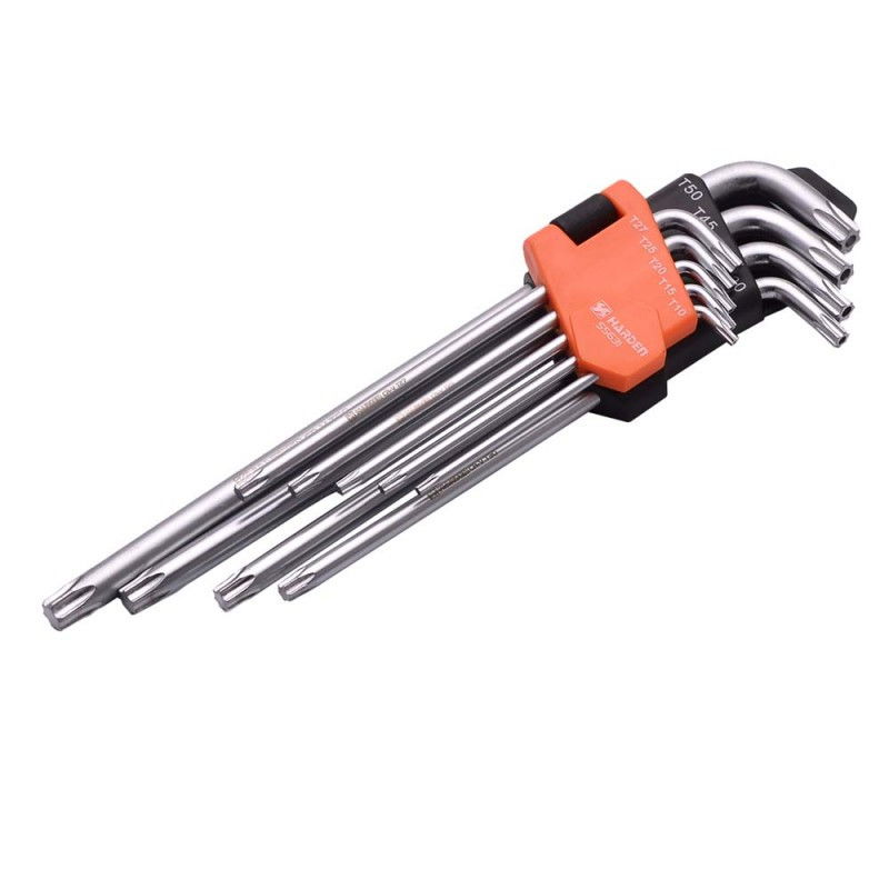 Imbuszkulcs készlet Torx, 9 részes, T10-T50, extra hosszú termék fő termékképe