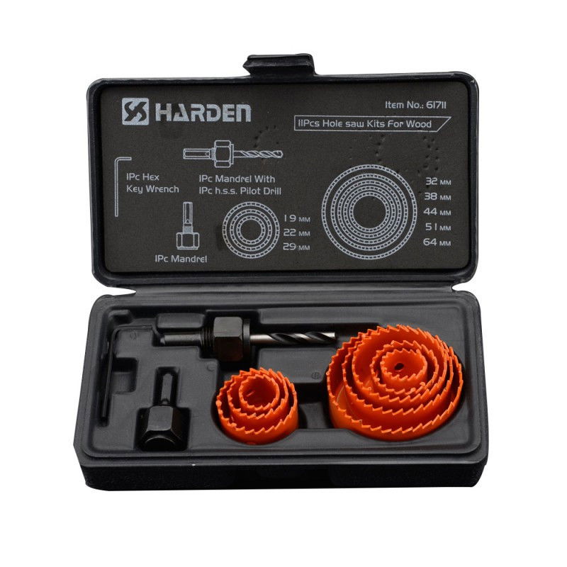 Körkivágó készlet, 11 részes, 19-64 mm termék fő termékképe