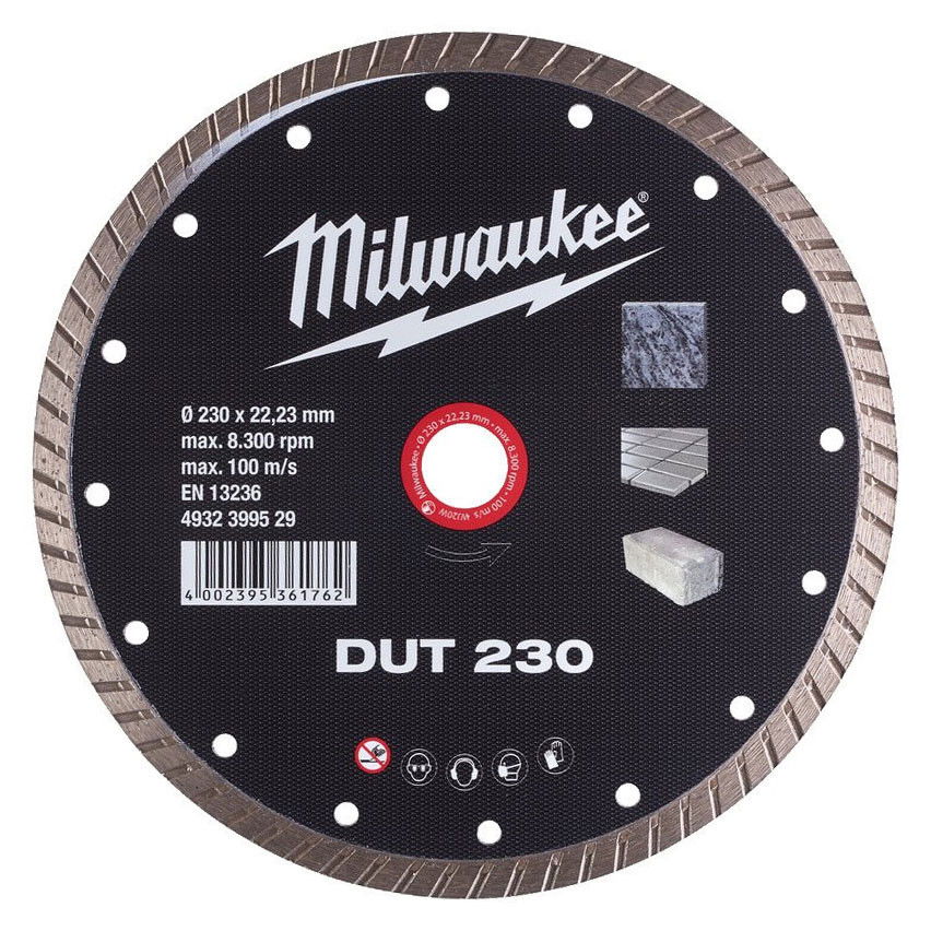 Milwaukee DUT gyémánt vágótárcsa, turbo, Ø230 mm termék fő termékképe