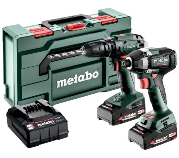 METABO COMBO SET 2.8.5 18 V akkumulátoros gépcsomag (2 x 2.0 Ah Li-Power akkuval, metaBOX kofferben) termék fő termékképe