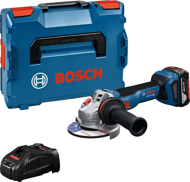 Bosch GWS 18V-11 S akkus sarokcsiszoló (1 x 5.0 Ah Li-ion akkuval, L-BOXX-ban) termék fő termékképe