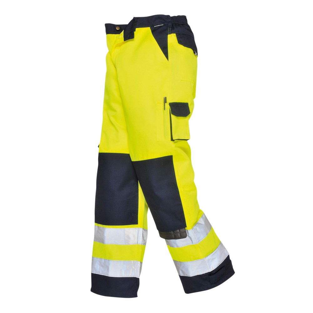 Portwest TX51 - Lyon Hi-Vis nadrág, hosszított, sárga/tengerészkék termék fő termékképe
